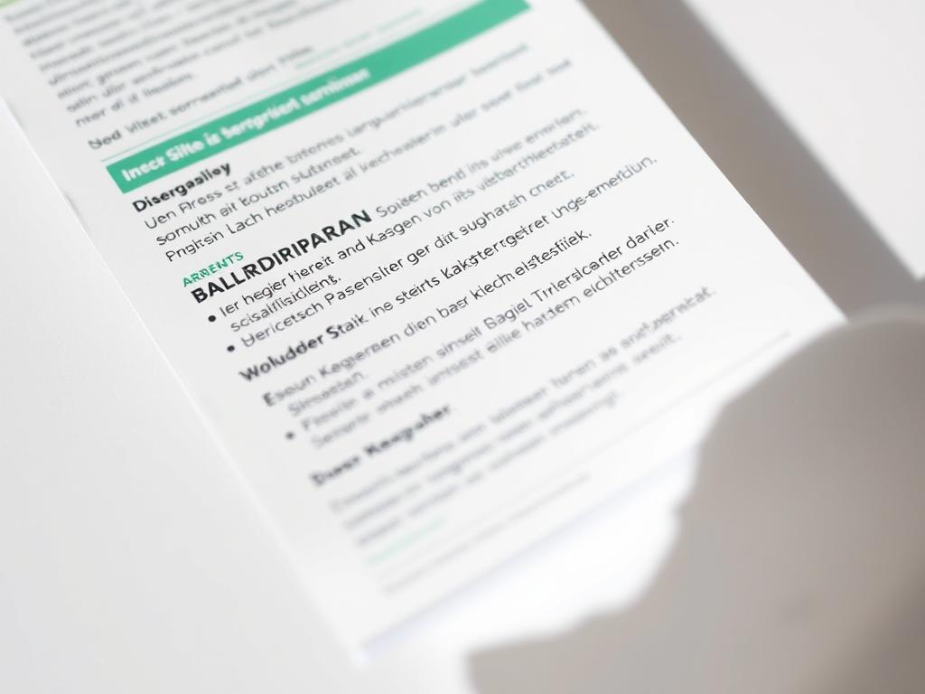 Baldriparan Beipackzettel mit Informationen zu Nebenwirkungen